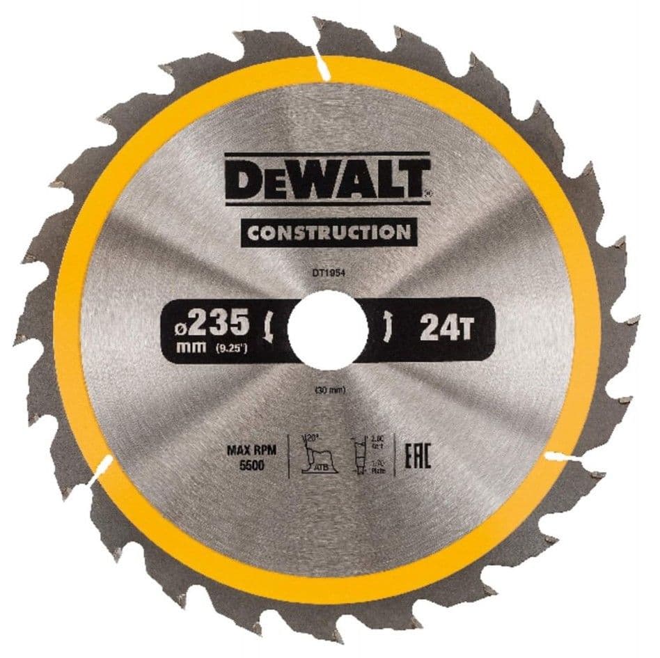 Disc circular DeWALT 235x30mm 24T DT1954